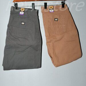 2 pairs Caterpillar CAT men Flex Waistband‎ utility work pants